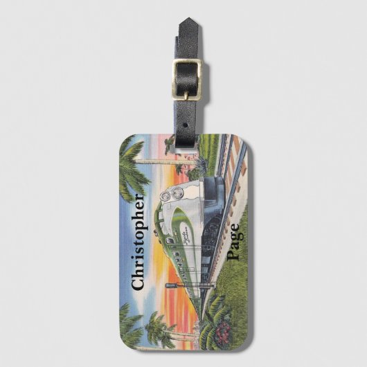 Bagagelabel clasic briefkaart (Voorkant (verticaal))