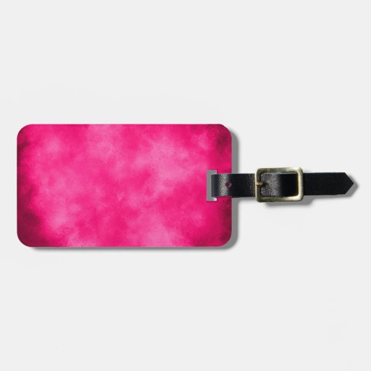 Bagagelabel Cloud Effect Magenta (Voorkant horizontaal)