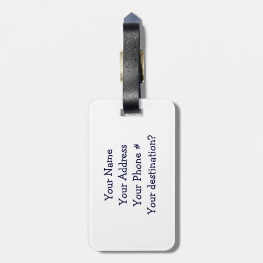 Bagagelabel cruiseschepen (Achterkant verticaal)