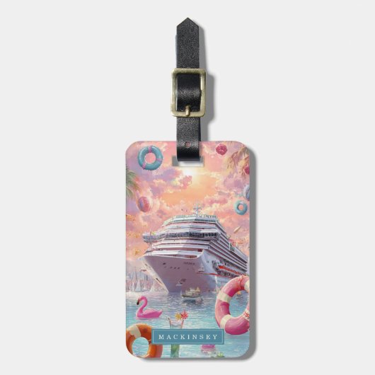 Bagagelabel cruiseschip (Voorkant verticaal)