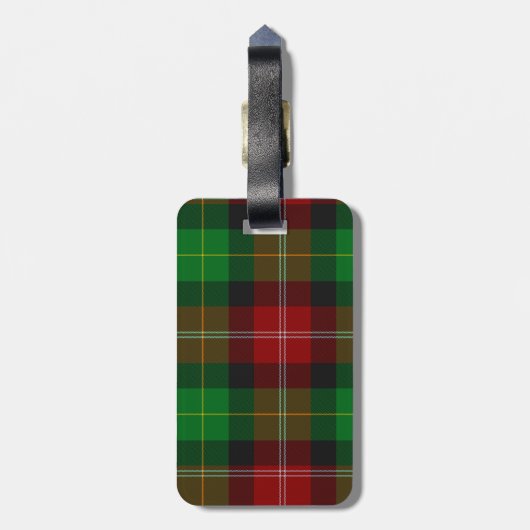 Bagagelabel - Custom Scottish Plaid (naam toevoege (Achterkant verticaal)