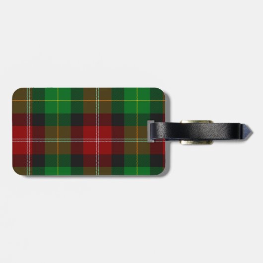 Bagagelabel - Custom Scottish Plaid (naam toevoege (Achterkant horizontaal)