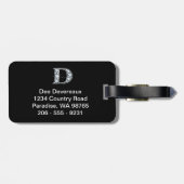 Bagagelabel D "Diamond Bling" (Achterkant horizontaal)