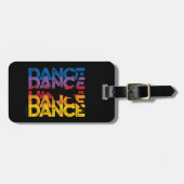 Bagagelabel Danse et Lettres (Dance) (Voorkant horizontaal)