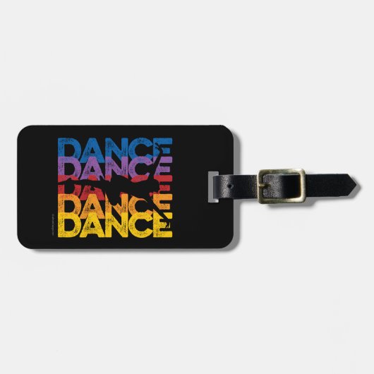 Bagagelabel Danse et Lettres (Dance) (Voorkant horizontaal)