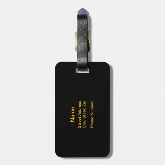 Bagagelabel Danse et Lettres (Dance) (Achterkant verticaal)