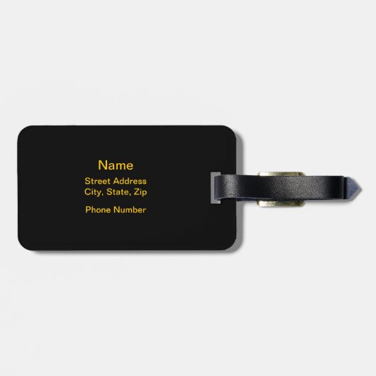 Bagagelabel Danse et Lettres (Dance) (Achterkant horizontaal)