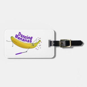 Bagagelabel - Dansende bananen