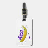 Bagagelabel - Dansende bananen (Voorkant verticaal)