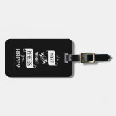 bagagelabel doet meer van wat je gelukkig maakt (Voorkant horizontaal)