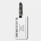 bagagelabel doet meer van wat je gelukkig maakt (Achterkant verticaal)