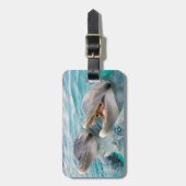 Bagagelabel dolfijn (Voorkant verticaal)