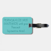 bagagelabel DOUANESMELDING door het SeaShore-Label (Achterkant horizontaal)