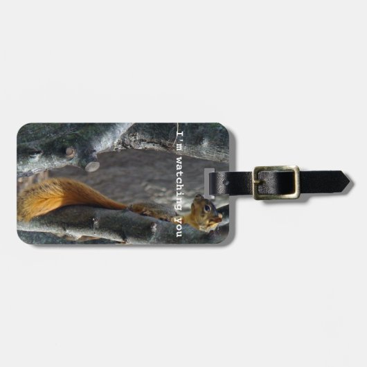 Bagagelabel eekhoorn (Voorkant horizontaal)