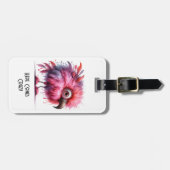 Bagagelabel eenogig monster (Voorkant horizontaal)