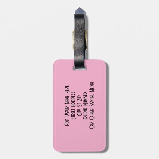 Bagagelabel eenogig monster (Achterkant verticaal)