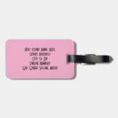 Bagagelabel eenogig monster (Achterkant horizontaal)