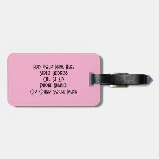 Bagagelabel eenogig monster (Achterkant horizontaal)