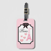 Bagagelabel Eiffeltoren (Voorkant (verticaal))