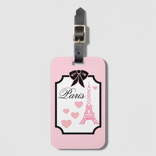 Bagagelabel Eiffeltoren (Voorkant (verticaal))