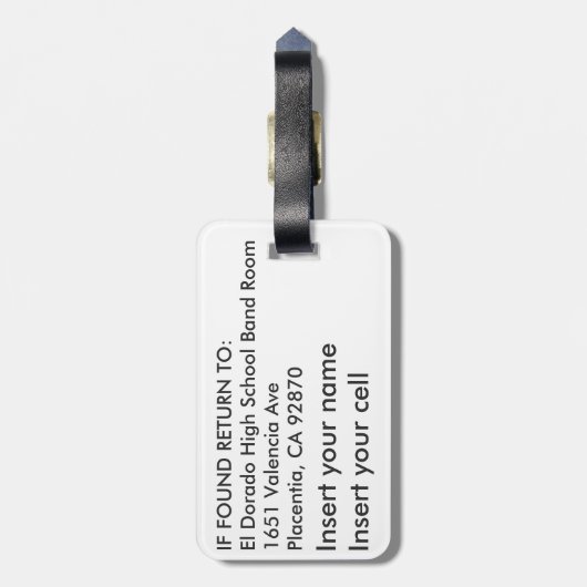 Bagagelabel El Dorado Band Hawaii Trip (Achterkant verticaal)