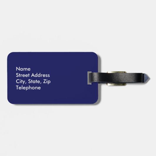 Bagagelabel Engelse Bulldog (Achterkant horizontaal)