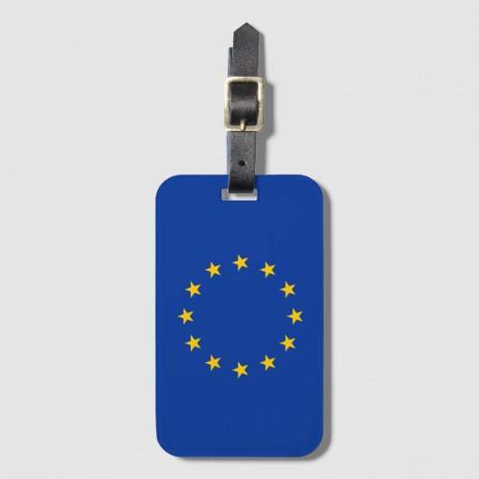 Bagagelabel EU-vlag (Voorkant (verticaal))