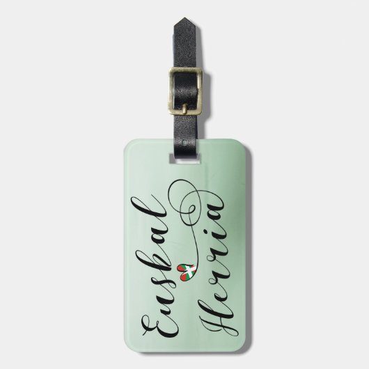 Bagagelabel Euskal Herria, Baskenland (Voorkant verticaal)