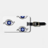 BAGAGELABEL EVIL EYE BESCHERMING (Voorkant horizontaal)