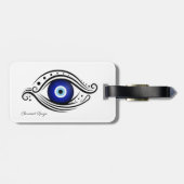 BAGAGELABEL EVIL EYE BESCHERMING (Achterkant horizontaal)