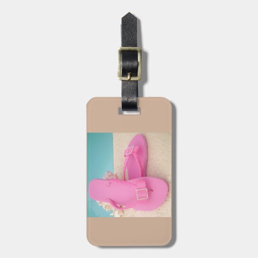 Bagagelabel Flip Flop (Voorkant verticaal)