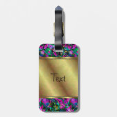 bagagelabel Floral Abstract Glas in lood (Achterkant verticaal)