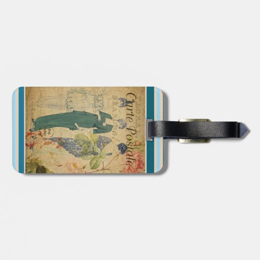 Bagagelabel Frans Briefkaart (Achterkant horizontaal)