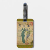 Bagagelabel Frans Briefkaart (Achterkant verticaal)