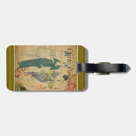 Bagagelabel Frans Briefkaart (Achterkant horizontaal)