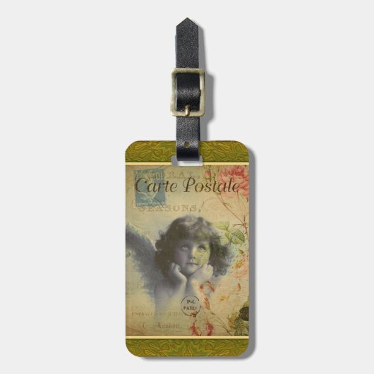 Bagagelabel Frans Briefkaart (Voorkant verticaal)