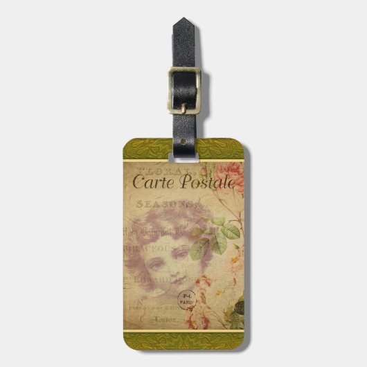 Bagagelabel Frans Briefkaart (Voorkant verticaal)