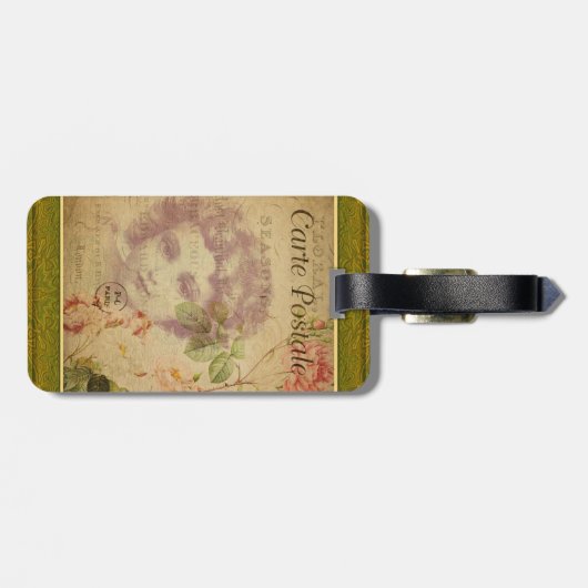 Bagagelabel Frans Briefkaart (Achterkant horizontaal)