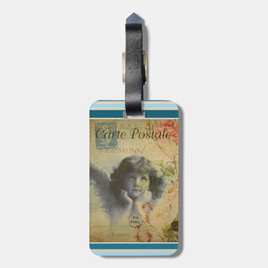 Bagagelabel Frans Briefkaart (Achterkant verticaal)