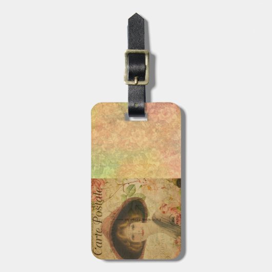 Bagagelabel Frans Briefkaart (Voorkant verticaal)