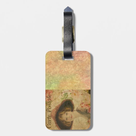 Bagagelabel Frans Briefkaart (Achterkant verticaal)