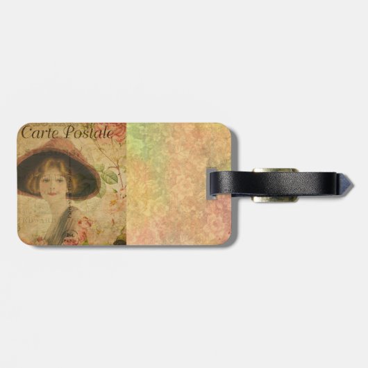 Bagagelabel Frans Briefkaart (Achterkant horizontaal)