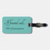 Bagagelabel - Funny Llama (Achterkant horizontaal)