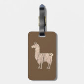 Bagagelabel Furry Llama (Achterkant verticaal)