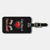 Bagagelabel Gamer Valentijn (Voorkant horizontaal)