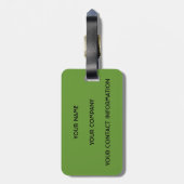 bagagelabel "Gelegeerd" (Achterkant verticaal)