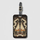 Bagagelabel Gemini Hemelse Zodiac Art (Voorkant (verticaal))