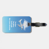 Bagagelabel, Gepersonaliseerd, Meisjes Reisgeschen Bagagelabel (Achterkant horizontaal)