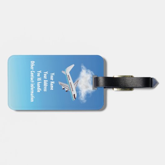 Bagagelabel, Gepersonaliseerd, Meisjes Reisgeschen Bagagelabel (Achterkant horizontaal)