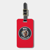 Bagagelabel - Gepersonaliseerde foto & naam (Voorkant verticaal)